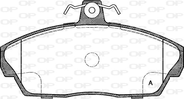 OPEN PARTS Комплект тормозных колодок, дисковый тормоз BPA0337.10